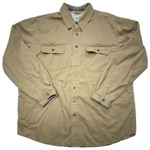 LL BEAN Barn Coat Field Jacket Brown Men's XL